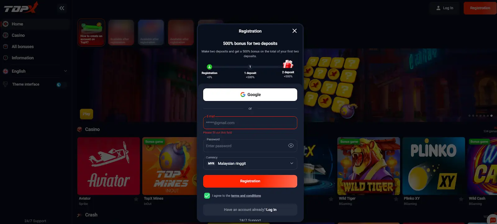 TopX online - register and log in TopX online - register and log in